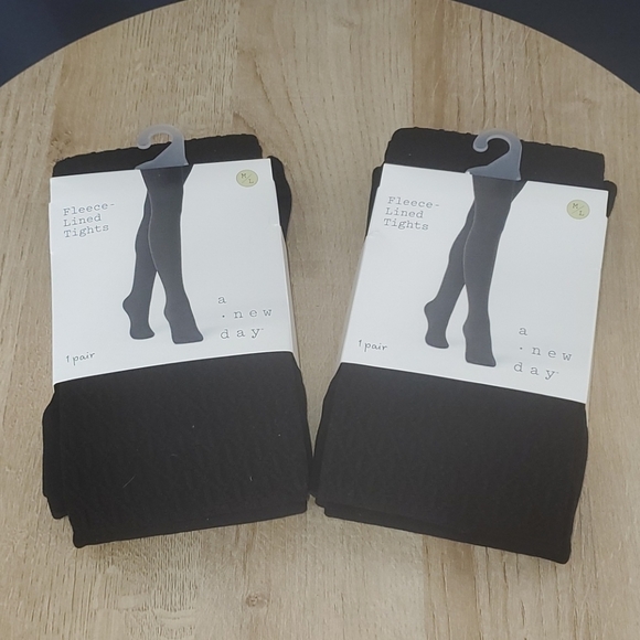 🆕️ Set of 2 Fleece Lined Tights M/L